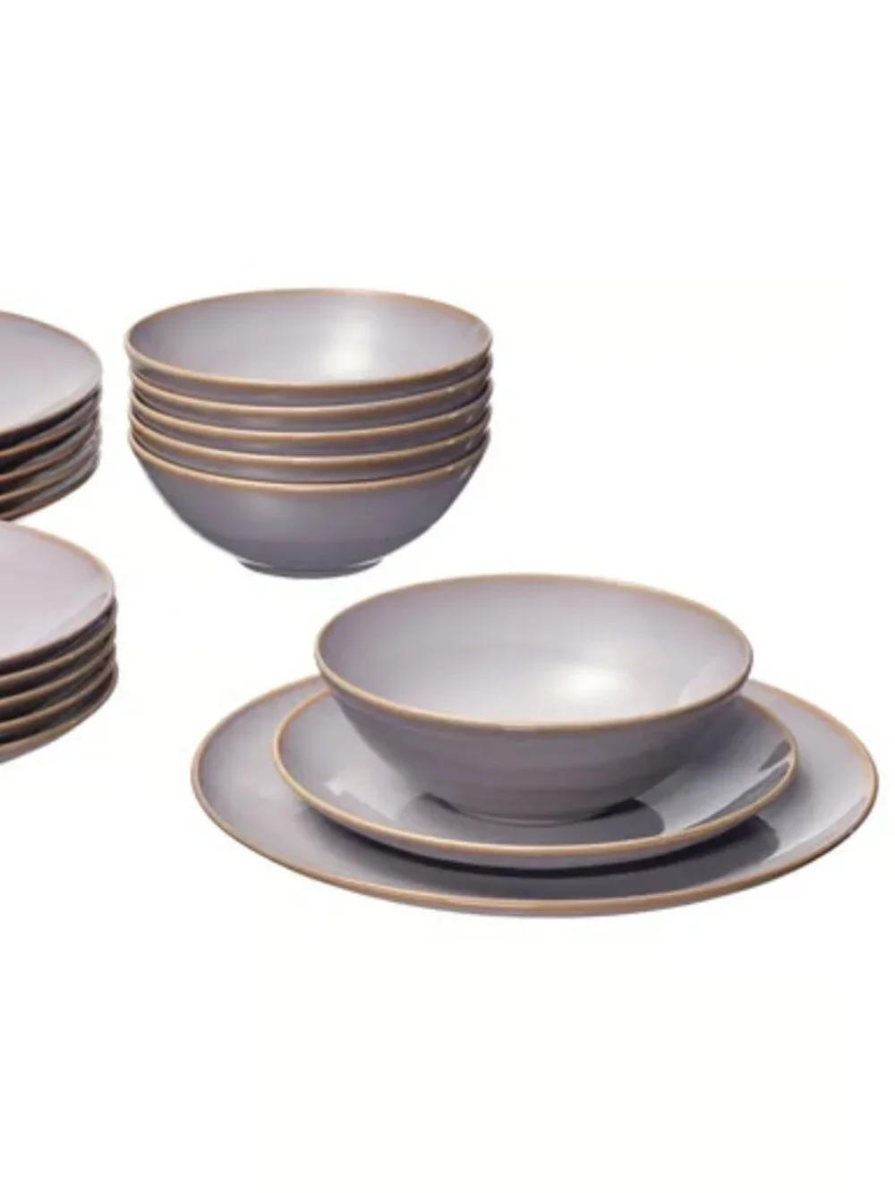 FÄRGKLAR 206.006.09 18-piece dinnerware set, light pink